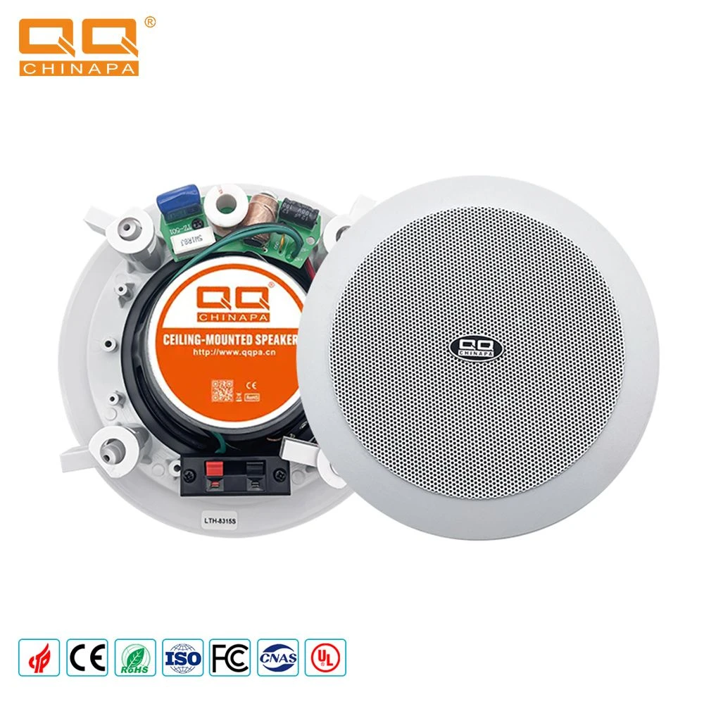 5/6/8inch 40W/20W White Ceiling Speaker with Good Price From China Factory