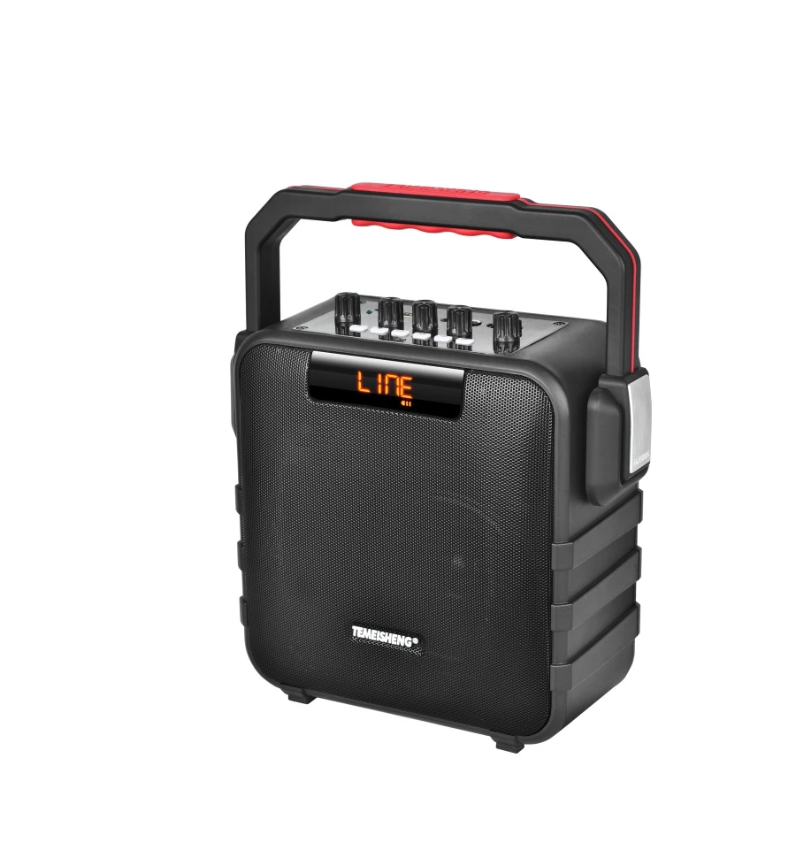 5 Knobs Temeisheng SL05-26 Bluetooth 12V 4.5A 100W Output Power Battery Trolley Speaker Wireless with Treble & Bass