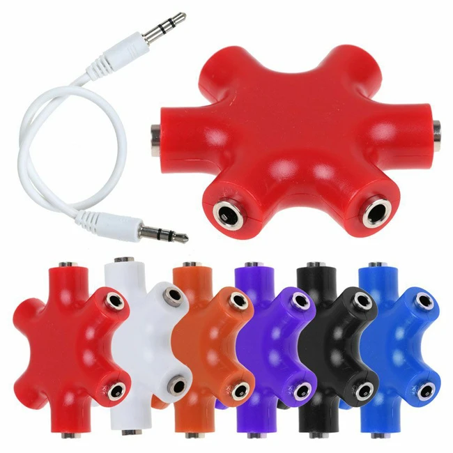5-Way Multi Headphone Splitter