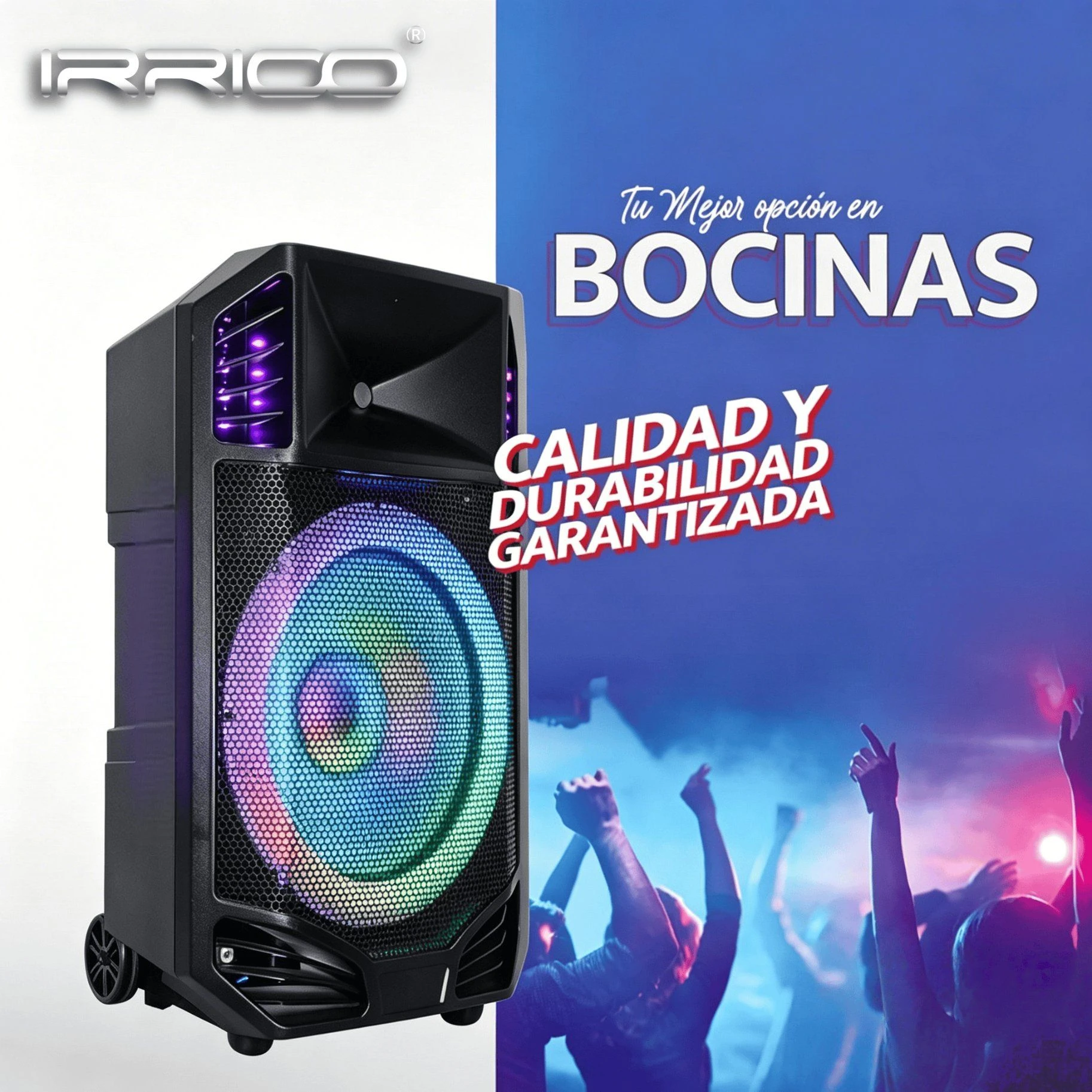 500W 15″ Professional DJ/PA Active Sound System Outdoor Karaoke Sets Portable Speaker Light FM Microphone Stand RC Bocina Parlante