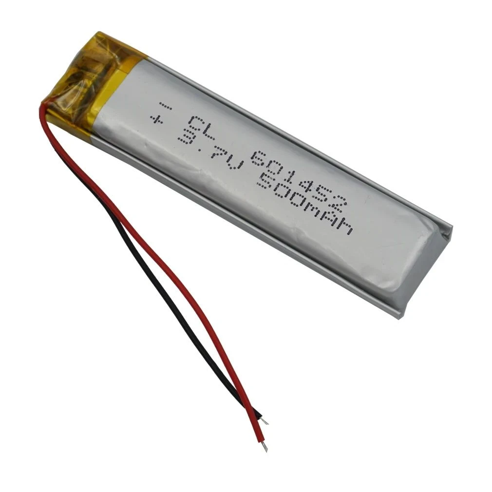 500mAh 3.7V 601452 Polymer Battery for Smart MP3 Speakers Bluetooth Earphones