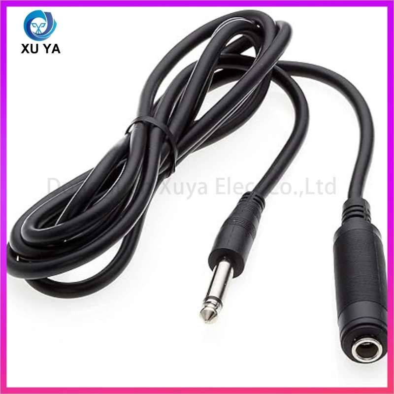 6.3/6.35/6.5mm Wear Resistant PVC Cord Universal Mono Mic Audio Cable for Outdoor Performance Home Recording Audio Equipment
