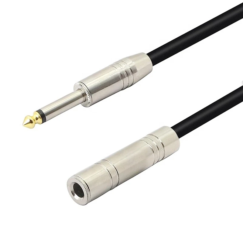 6.35mm Male to Female Mono Audio Cable