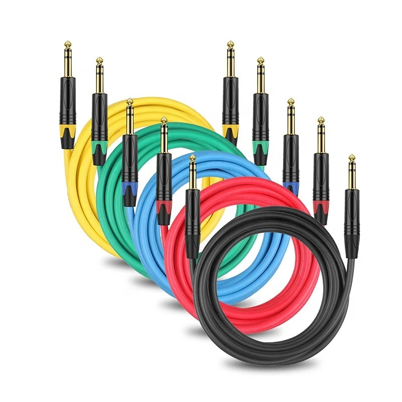 6.35mm Trs Male-Male Guitar Audio Cable