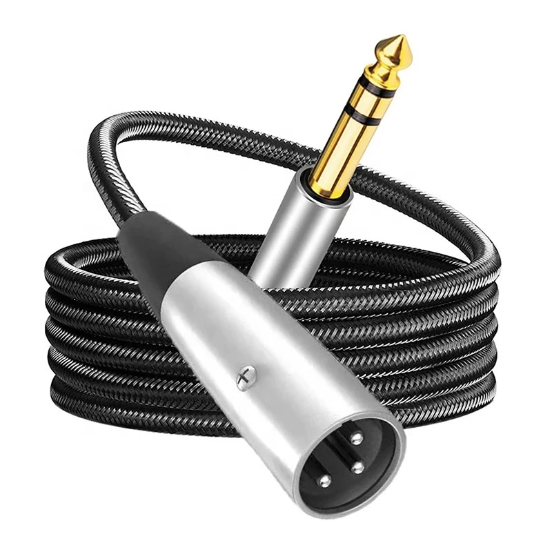 6.35mm to XLR Male Audio Mic Cable