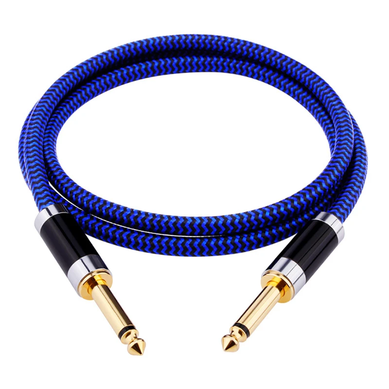 6.5 Audio Cable Gold-plated Copper Connector Connecting Cable for Recording Guitar Amplifier