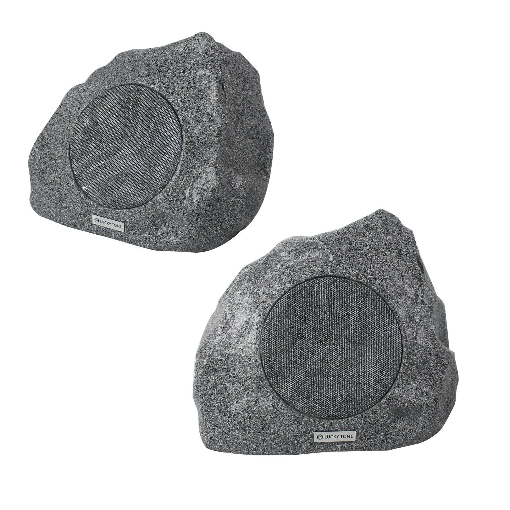 6.5 Inch IP66 Waterproof Coaxial Rock Speaker with Stone Shape Design & 8 Inch Woofer for Garden