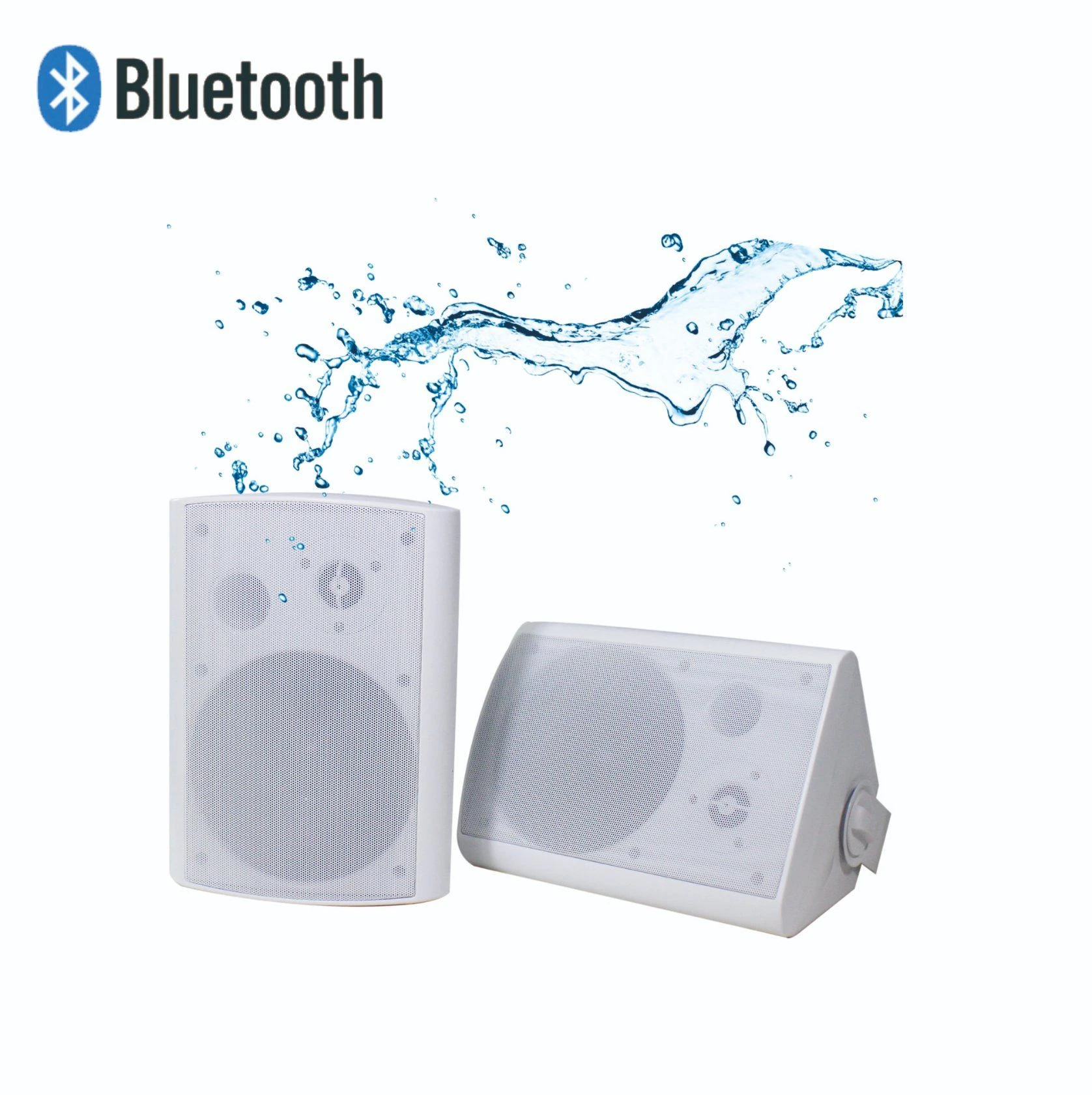 6 Inch Plastic Waterproof Bluetooth Wall-Mounted Cabinet Speaker for PA Sound System