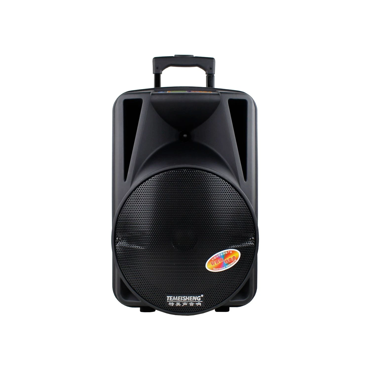 60W A12-40 Temeisheng Karaoke Speaker 12 Inch DJ Active Powered Portable Trolley Rechargeable Audio PA Speaker