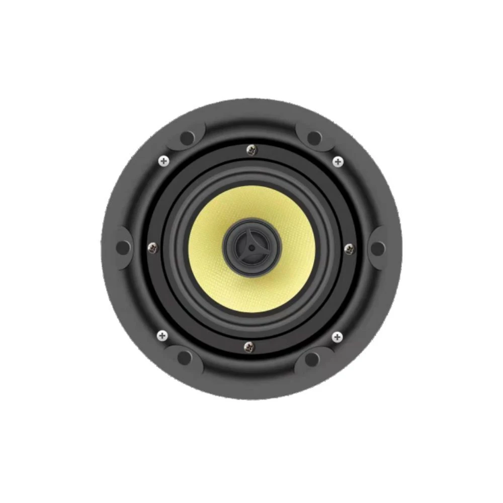 60W Rimless Mini HiFi Passive TV in Ceiling Wall Mount Speakers 6.5 Inch for 2.0 5.1 Home Theater Audio Amplifier PA System