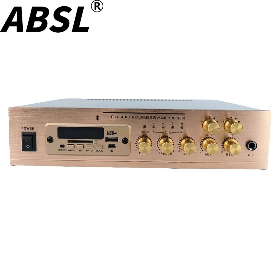 60W Small 2zones Digital Integrated Sound Audio Mixing Power Amplifier for Pakistan