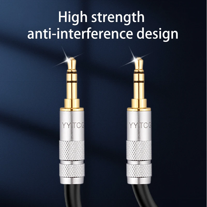 6mm Diameter High-Elasticity 3.5 mm to 3.5 mm Interconnect Cable for Electric Guitar & Speaker System
