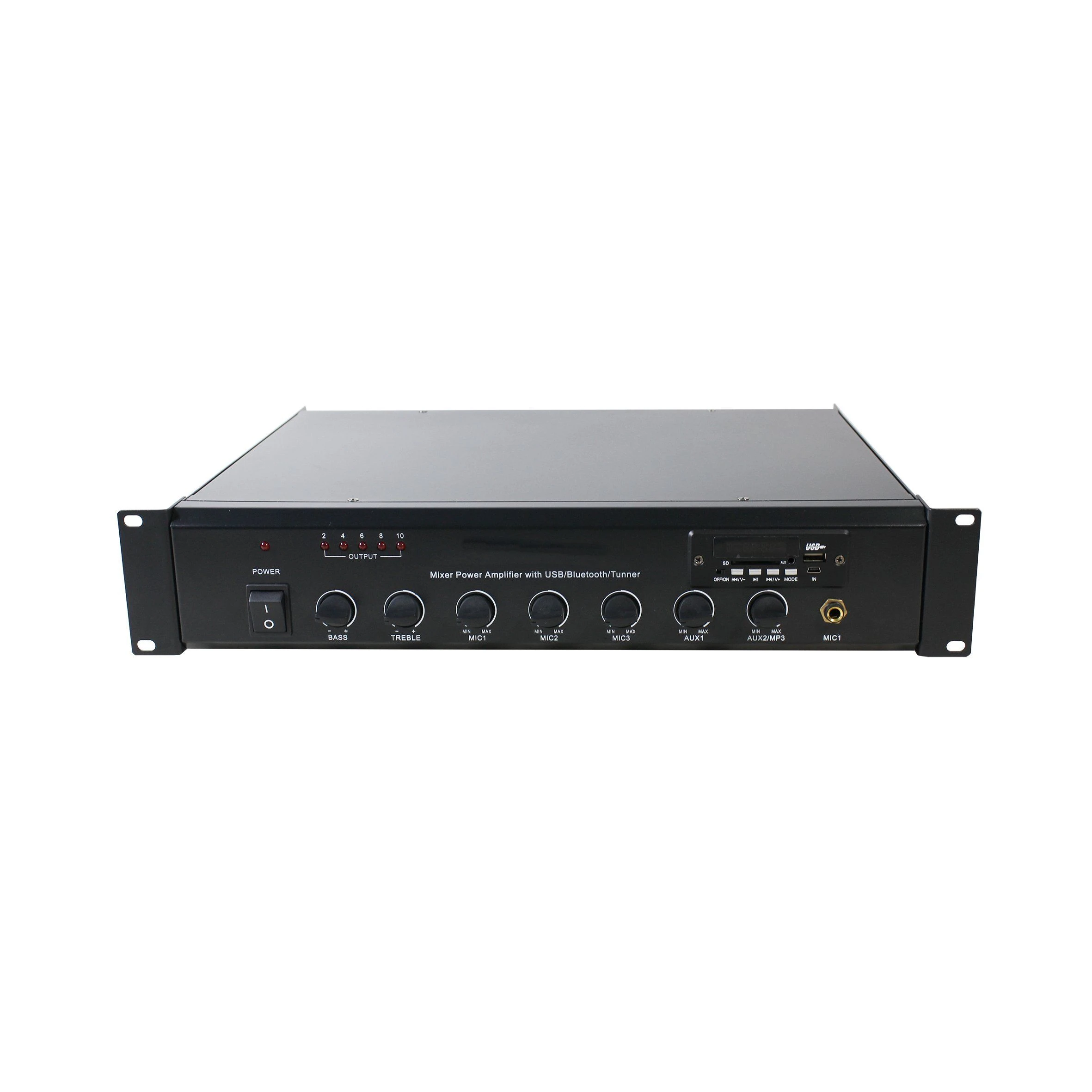 70W RMS Power Compact Mixer Amplifier with Audio Sources for Retail Shops Restaurants and Bars