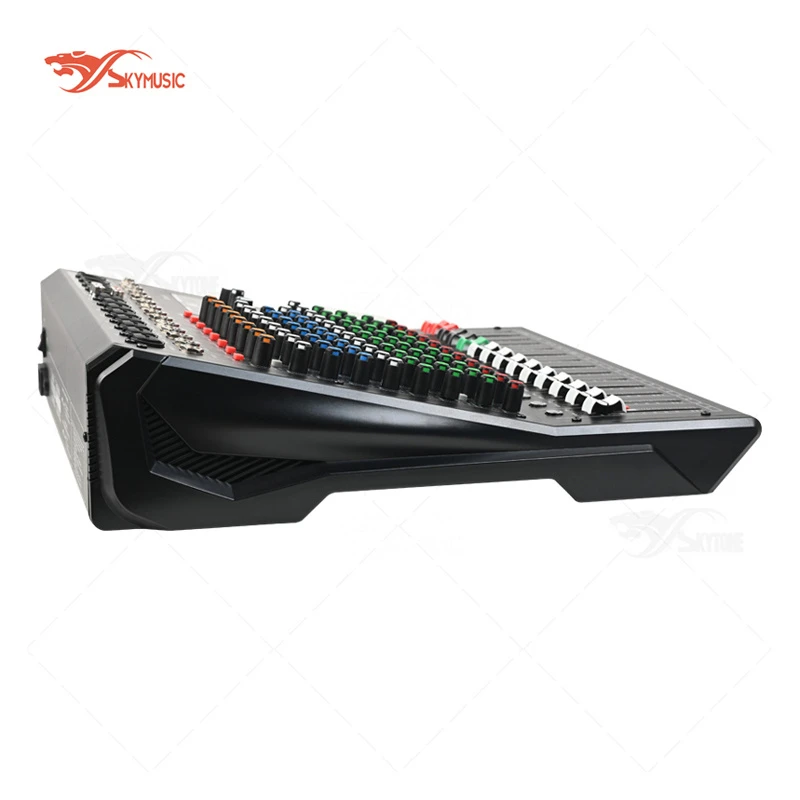 8-Channel Compact Audio Mixer Portable DJ Controller Console for Studio