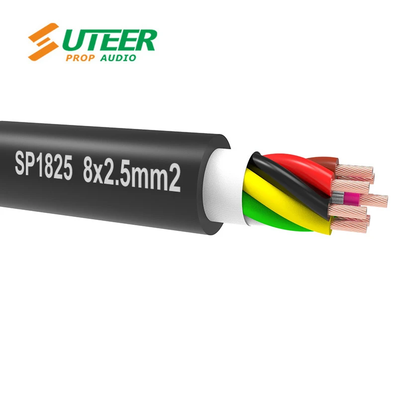8 Cores 8X2.5mm2 Multicore Speaker Cable Wire 13AWG OFC