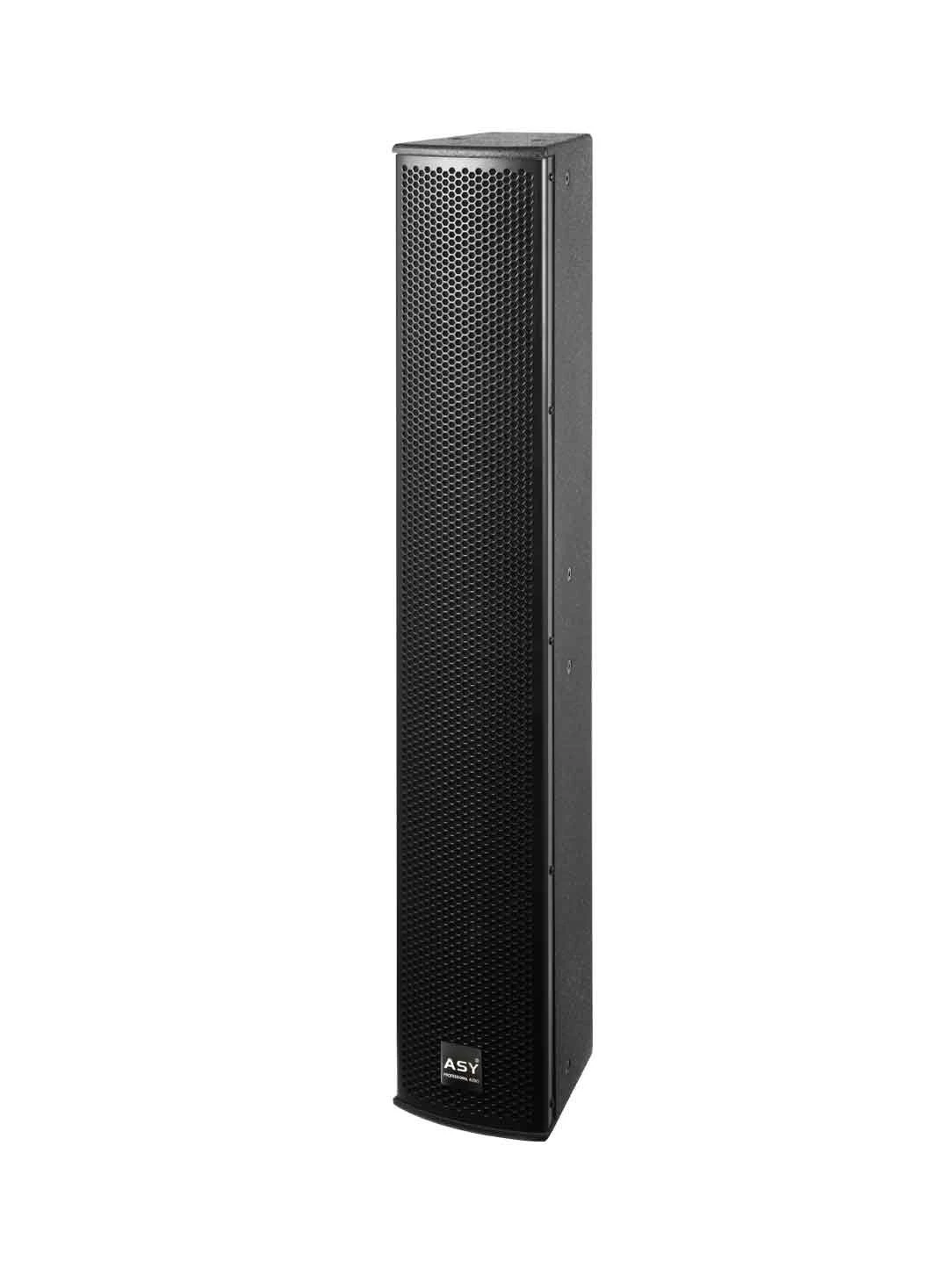8-Unit Full-Frequency Column Speaker System for Professional Conferences