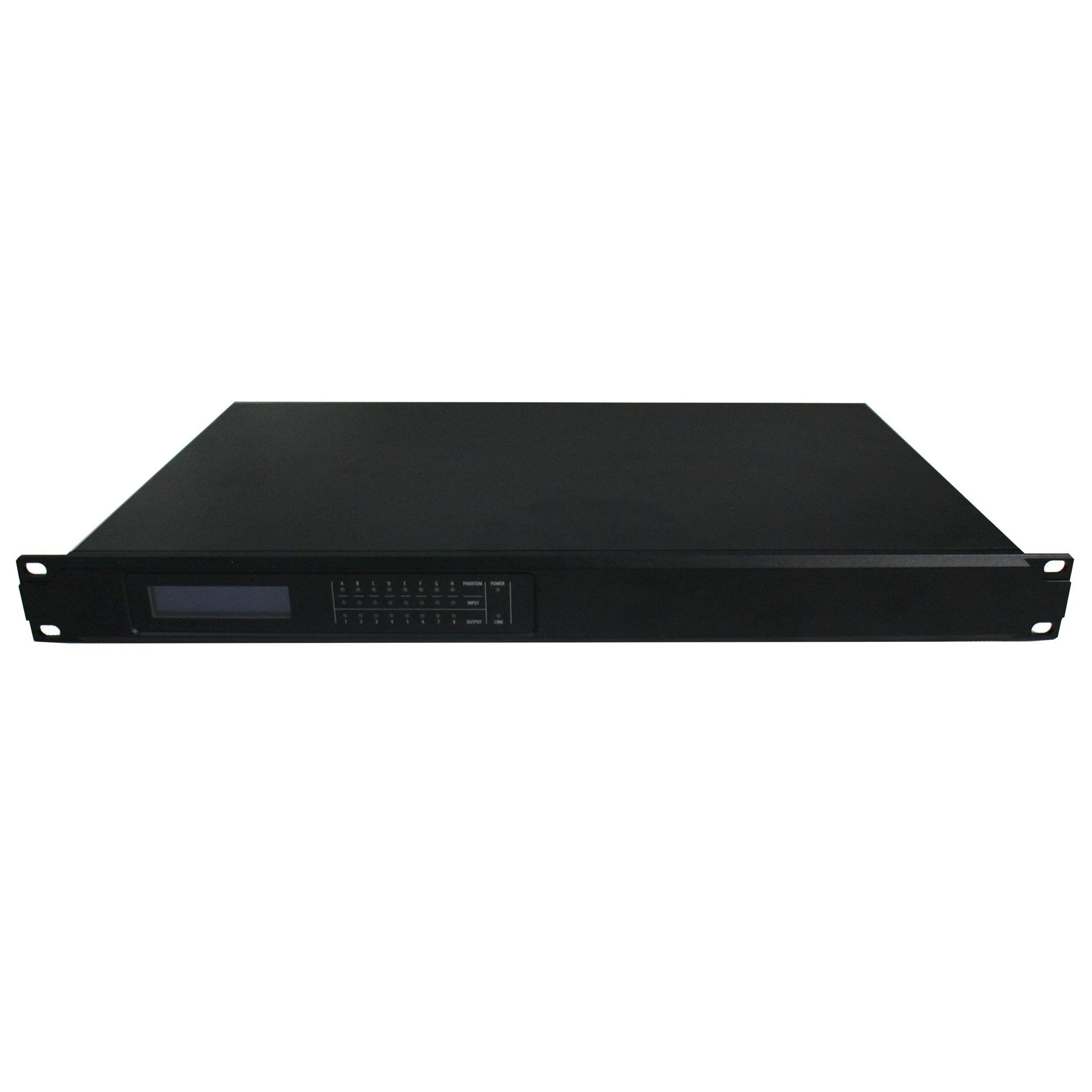 8 in 8 out DSP Audio Processor for Boardroom Medium/Large Conference Rooms Courtrooms Auditoriums and Multi-Purpose Halls