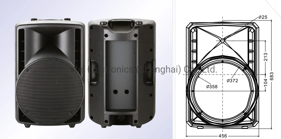 8″ to 15″ Portable PA Plastic Empty Speaker Cabinets