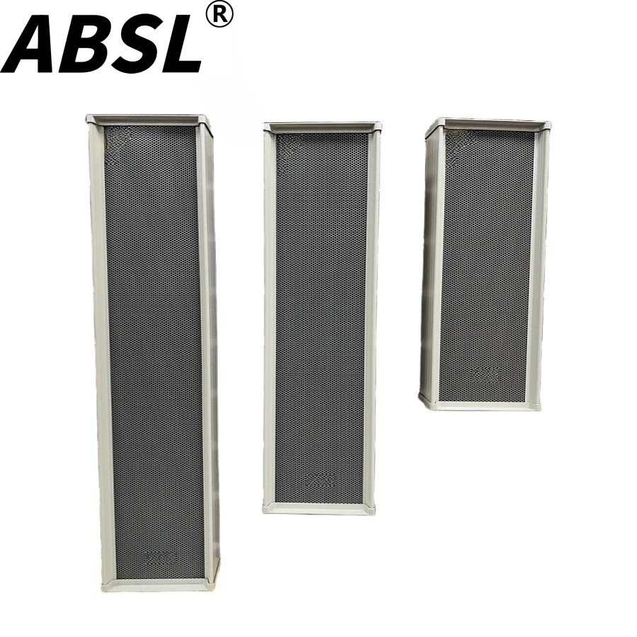 80W 5.5”*4 Audio Widened Waterproof Outdoor PA Sound Column Speaker with Tweeter