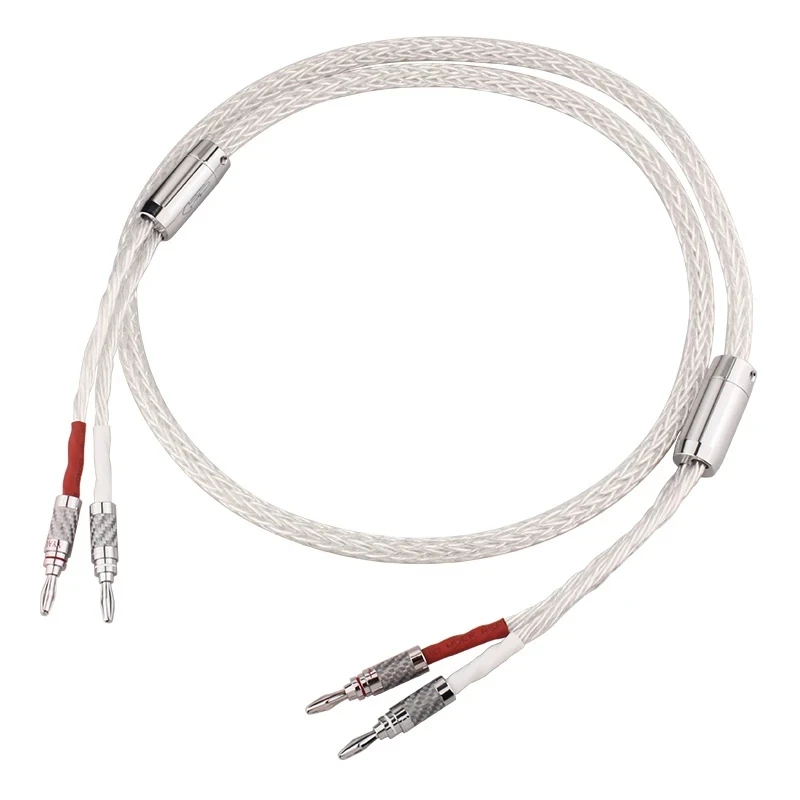8AG Speaker Cable – Silver-plated Copper Speaker Wire – 16-strand HIFI Audio Cable