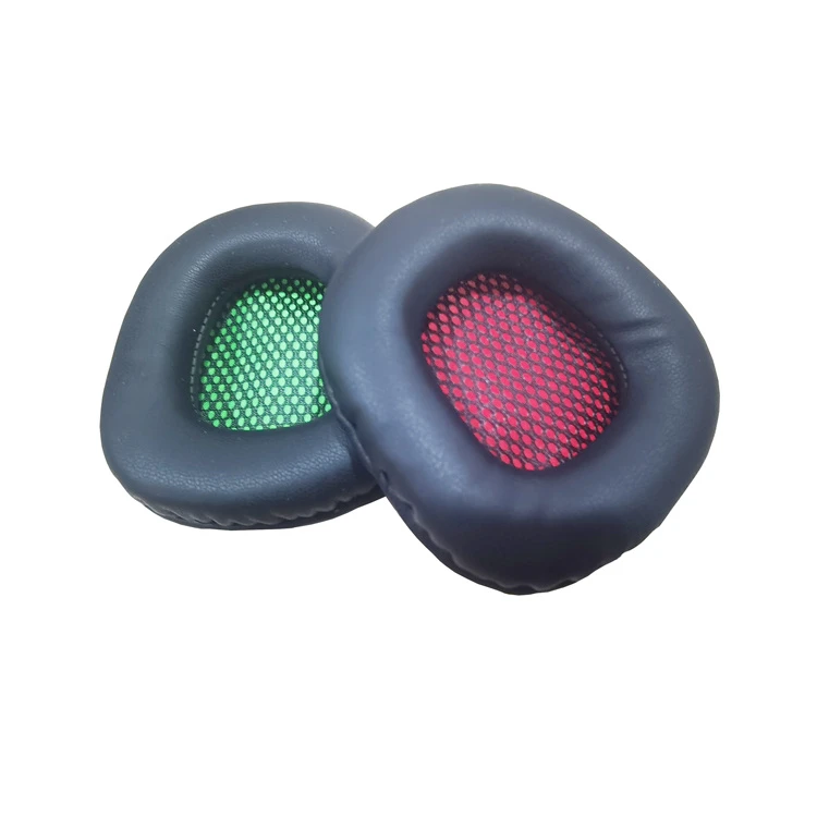 8cm Black Replacement Leather Ear Cuff Soft Sponge Headphone Ear Cushions PU Protein Leather Memory Foam Ear Pad