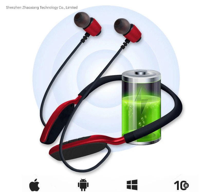 8hours Playback Bluetooth Headphone with Mic Wireless Earphones Bass Sport Headsets Neckband Stereo TF Card for Mobile