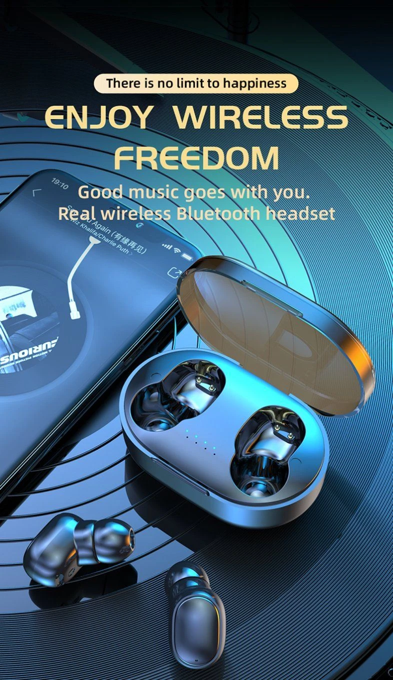 A6r Stereo Wireless Earphone Invisible Earphone Noise Canceling Mini Tws Sport Headset