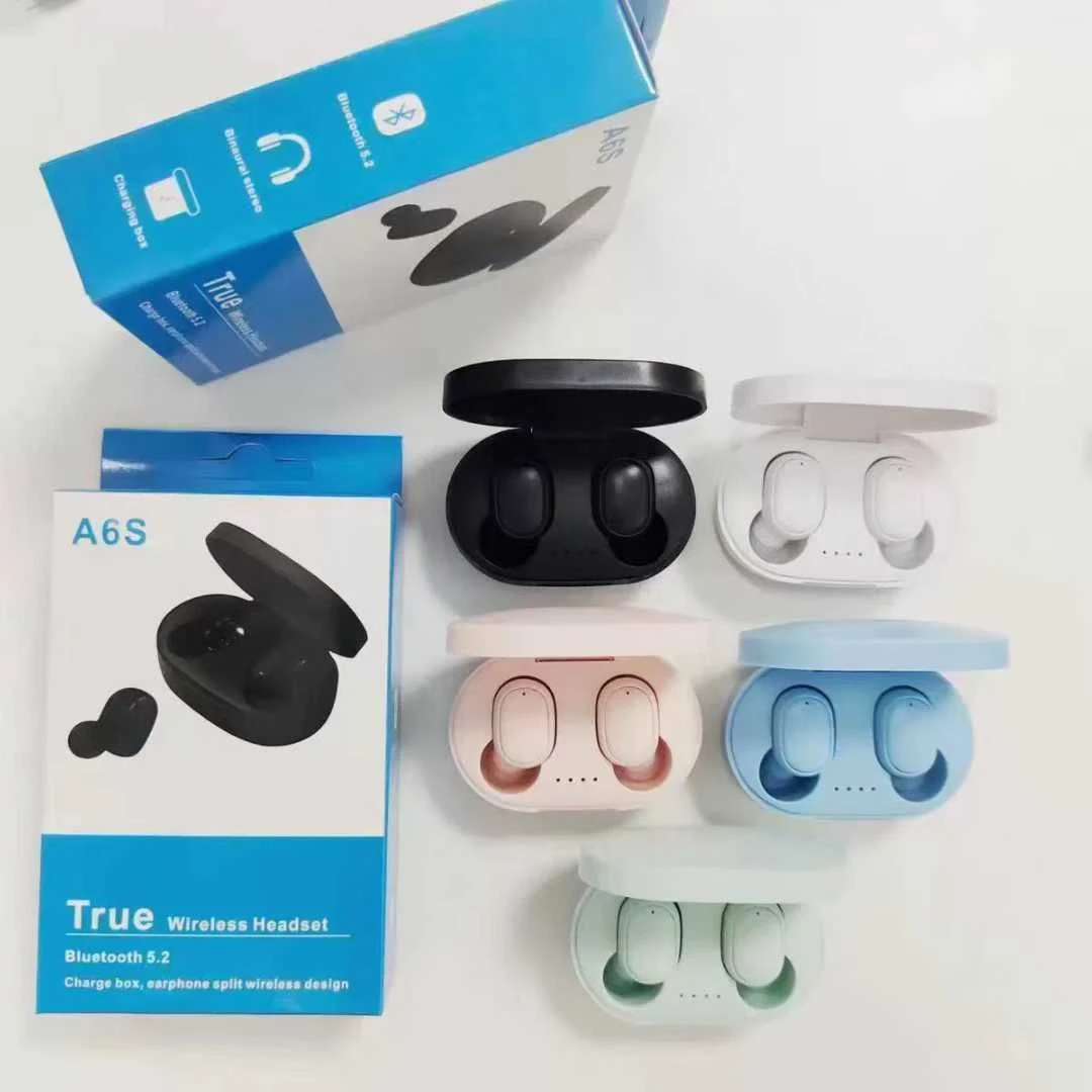 A6s Bluetooth Earphones, Type-C, Cross-Border Popular Macaron Bluetooth 5.3 Wireless in-Ear Sports Earphones