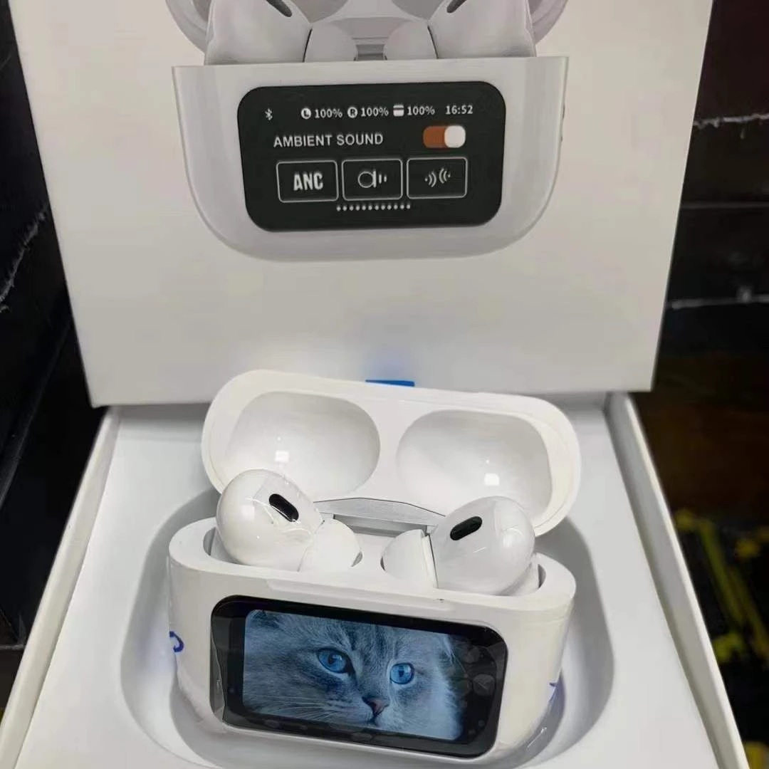 A9 A10 PRO Color Screen Wireless Bluetooth Headphones 3D Dynamic Screen Noise Reduction Earphone