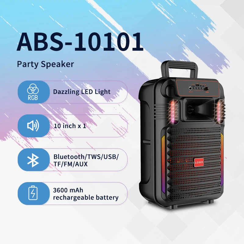 ABS-12101 OEM Factory Price 12 Inches 40W Wireless Speaker Portable Party Speaker