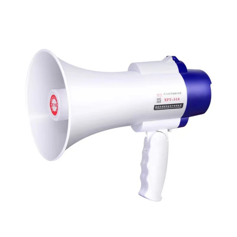 ABS Housing Recording Megaphone Speaker Rechargeable Handheld Megaphone 300 Seconds Recording Time