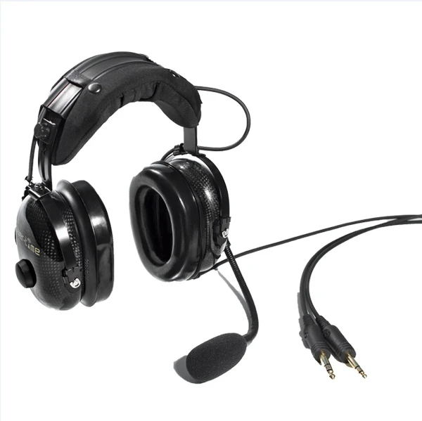 AG-1 Pilot Communications Aviation Headset Microphone Noise Canceling