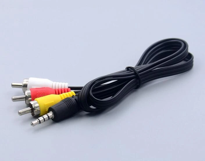 AV Cable 3.5mm Female to 2RCA Cable 1m 3FT
