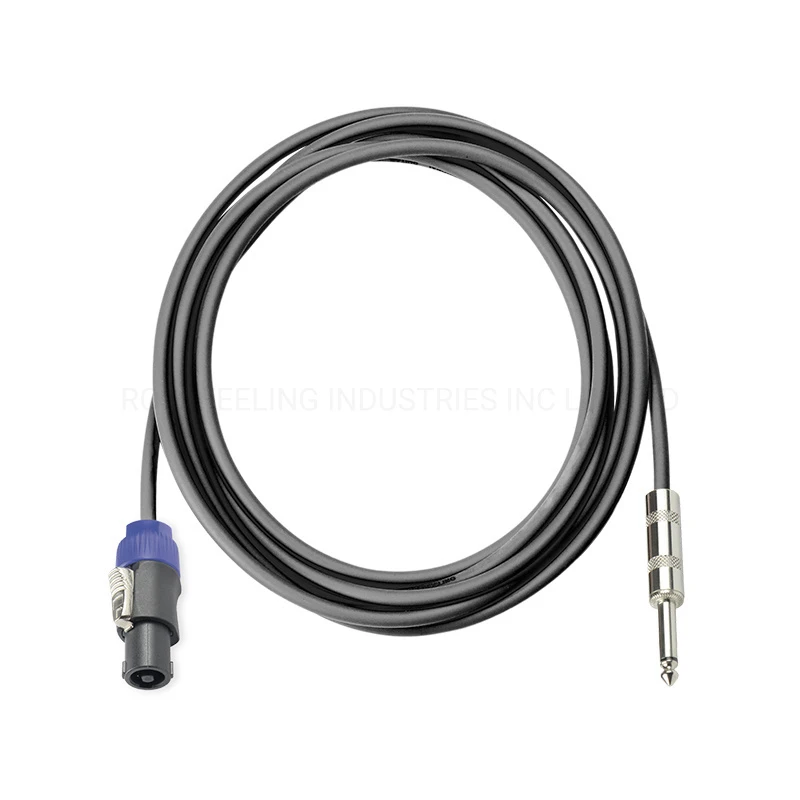 AV Cable Speaker Wire Speakon Male to 6.35 Ts Plug 1mm-4mm2 (FSC11)