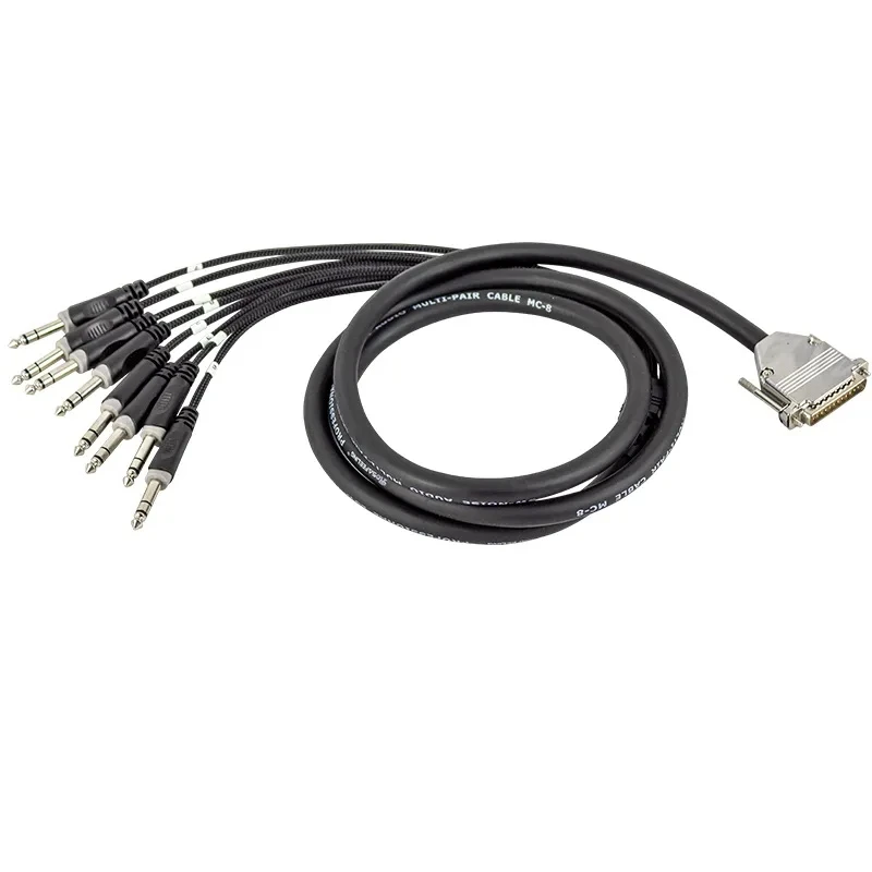 AV Multi-Core Scart Snake Cable with dB25 to 6.35 Stereo Plug