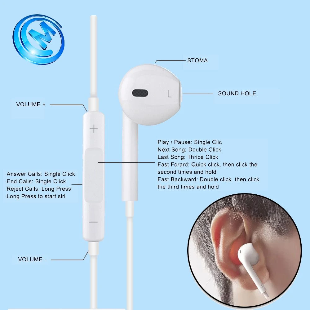 Aaaquality Earphone Headphone + Packing for iPhone 6/6s/6p/6sp