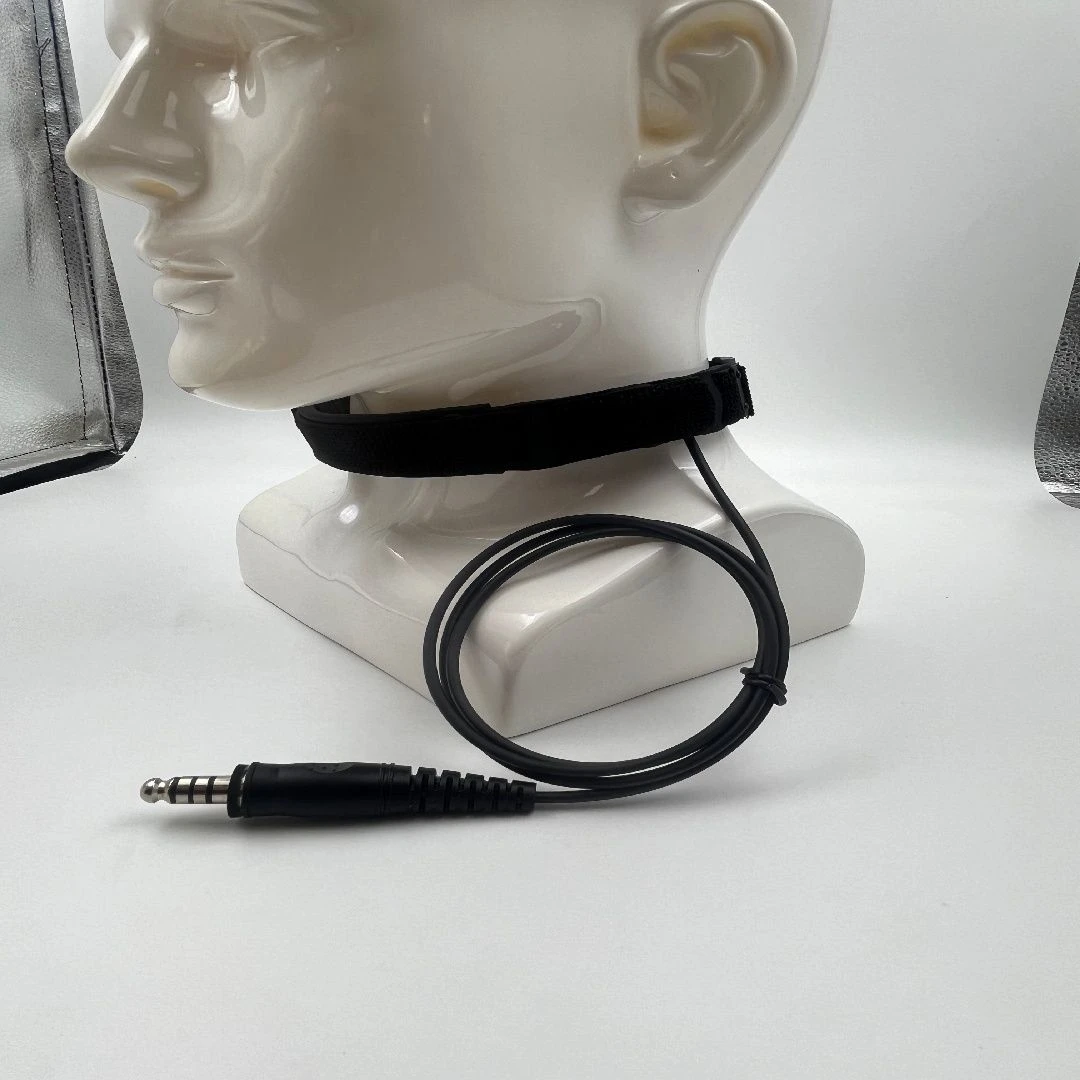 Acoustic Tube Earphonethroat Microphone Headset for Two Way Radio