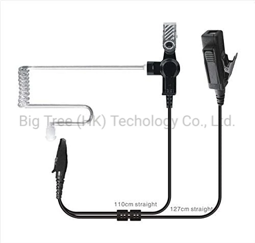 Acoustic Tube Earpiece for Motorola Gp328plus Gp344 Gp388 Two-Way Radios