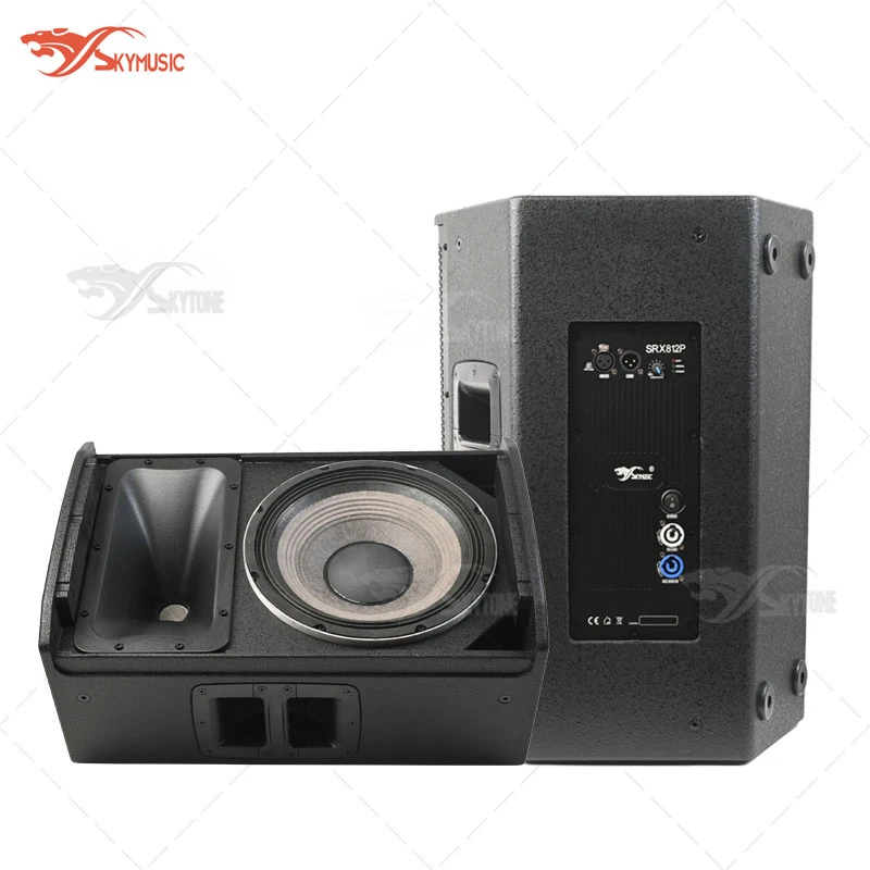 Active 800 Watts 12 Inch Loudspeaker PA Sound System Powered Loudspeaker for Stage & Church