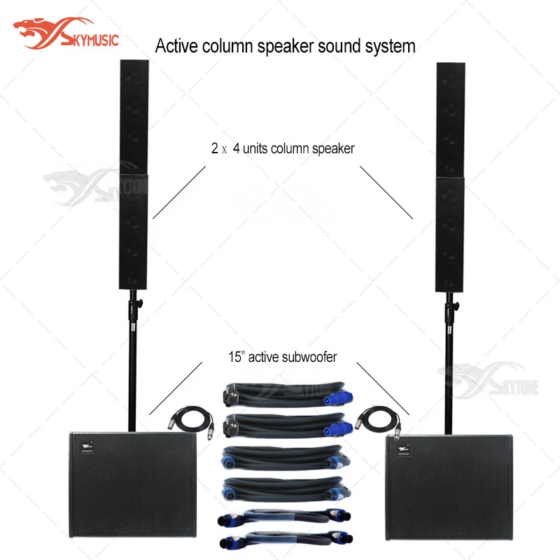 Active Column Speaker System for Superior Sound Quality and Performance
