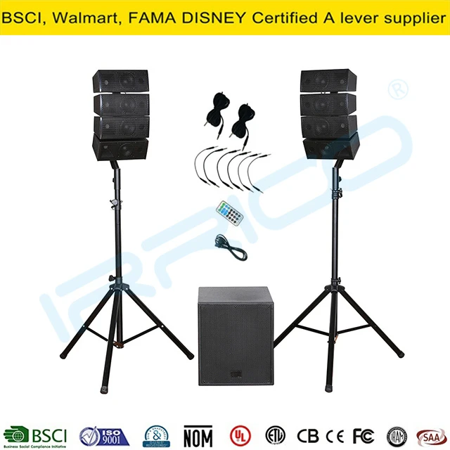 Active Double 12 Inch Line Array Speaker Super Sunwoofer Bluetooth