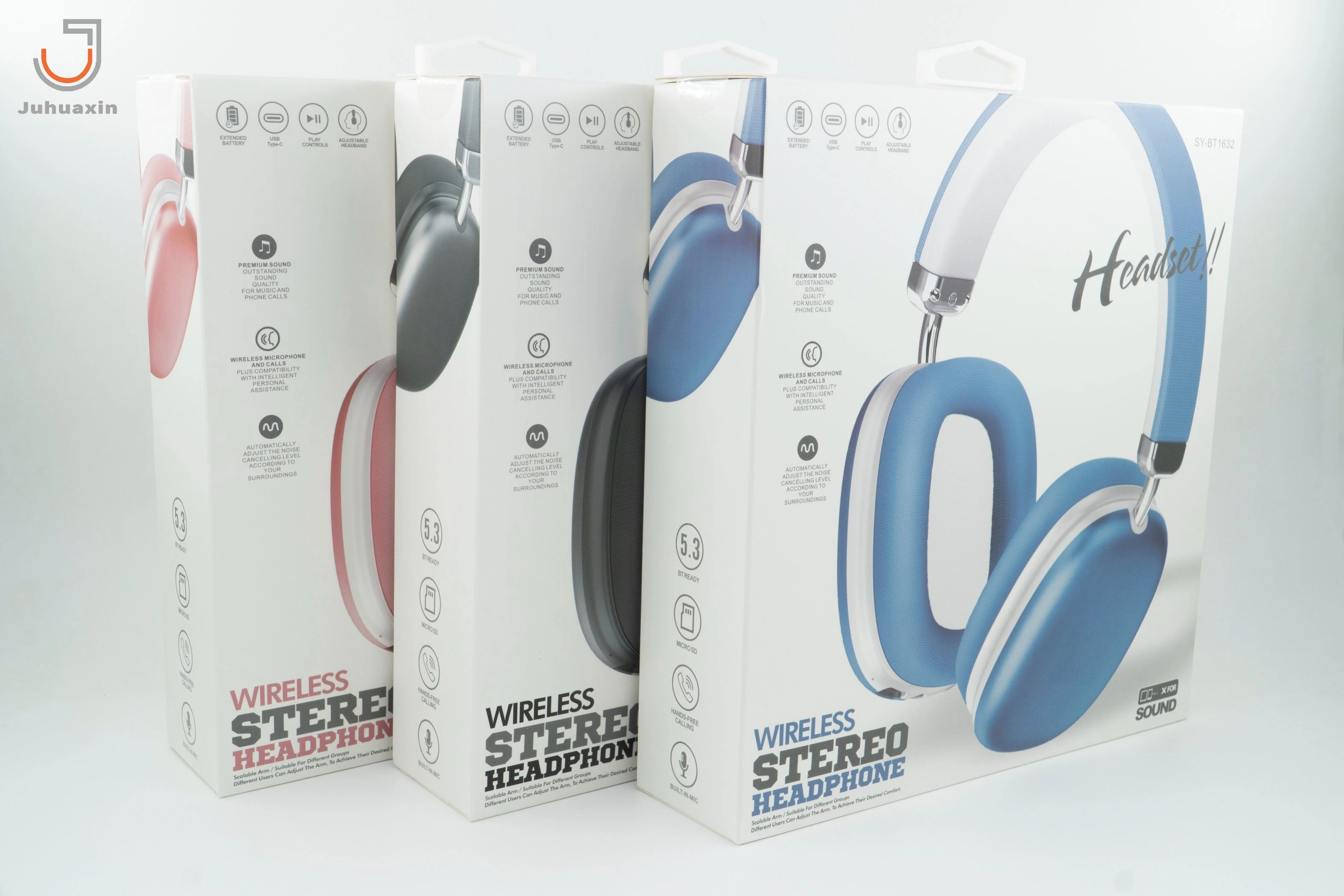 Active Noise Canceling Headset High Quality Earphone Bluetooth Connection Mobile Phone Accessories Wireless Microphone and Calls Plus Compatibility