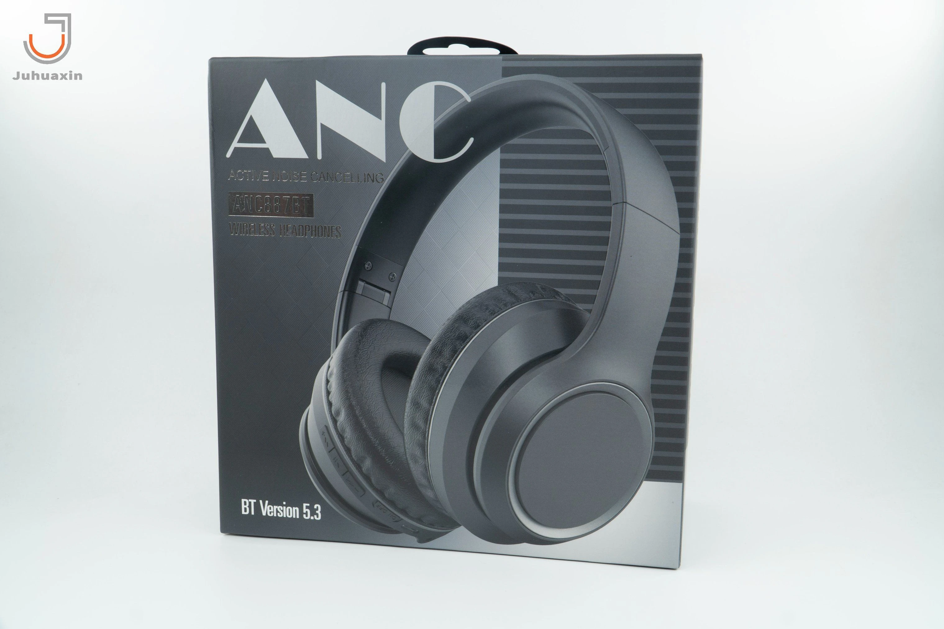 Active Noise Canceling Headset High Quality Earphone Wireless Bluetooth Connection Mobile Phone Accessories Bt V5.3 with Hands-Free Microphone