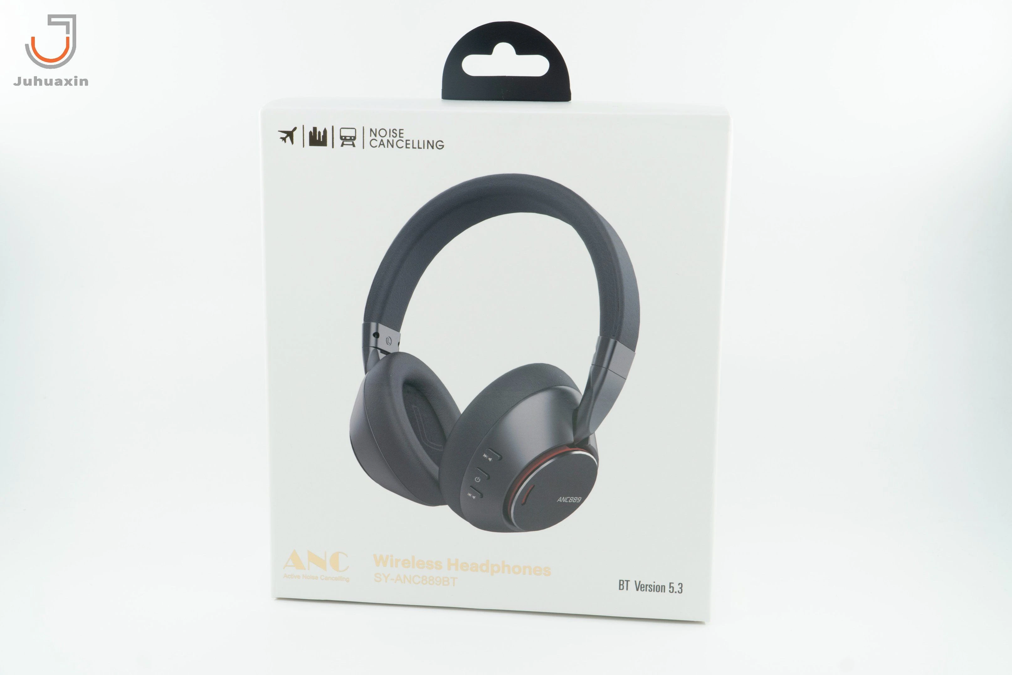 Active Noise Canceling Headset High Quality Earphone Wireless Bluetooth Connection Mobile Phone Accessories Bt V5.3 with Wireless Microphone