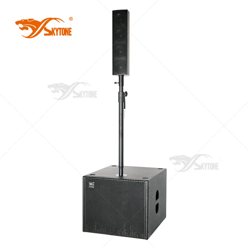 Active Subwoofer Column Speaker 15 Inch System Full Frequency Audio System