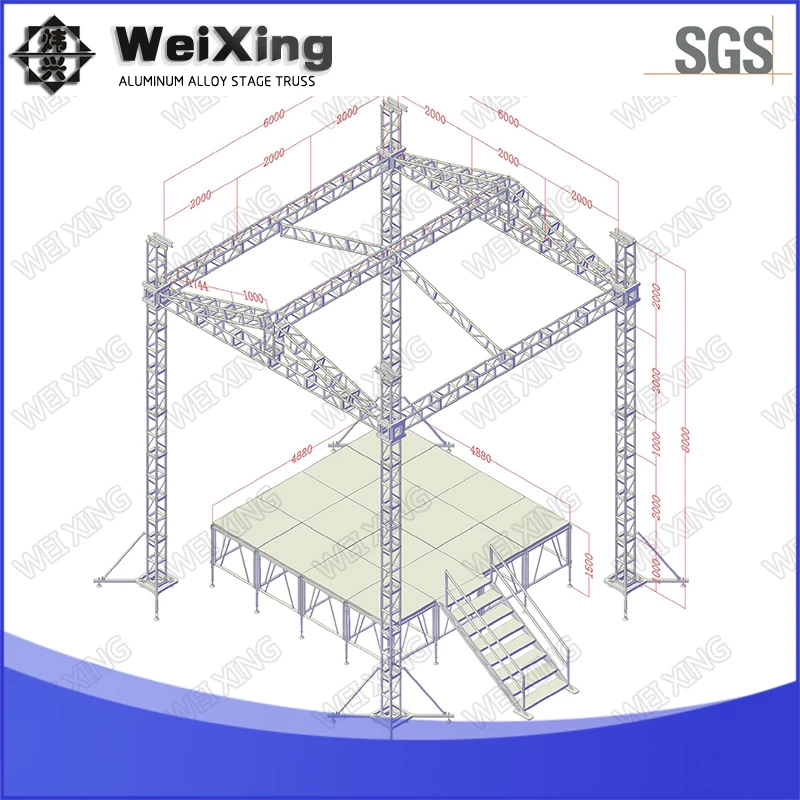 Adjustable Aluminum Speaker Stand for Professional Events and Concerts