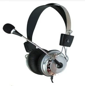 Adjustable Computer Stereo Headphone with Microphone
