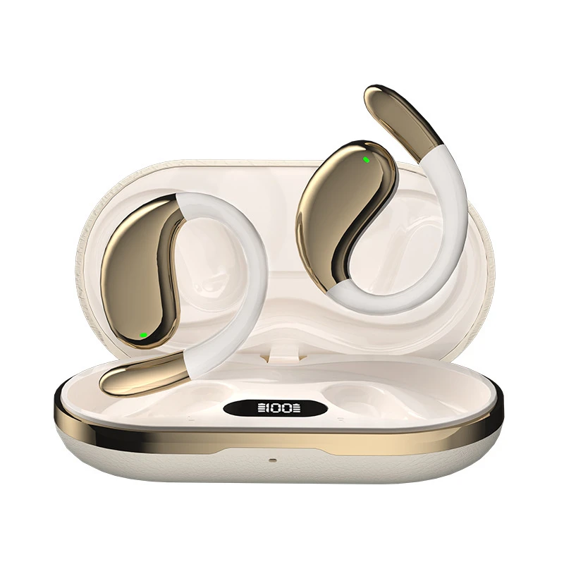 Ai Enc Noise Canceling Open Ear Ows Bluetooth Headset with Type-C Charging for Sports Daily Commute