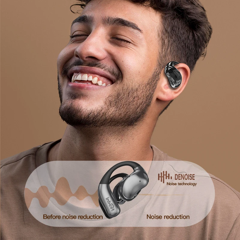 Ai Smart Translation Headset Wireless in-Ear Design Digital Battery Indicator Headphone