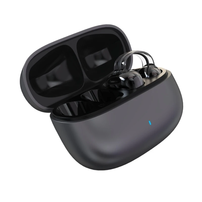 Air Clip Open Ear Wireless Earbuds Bluetooth 5.4 Non in Ear Headphones Long Battery Life with Charging Case OEM Factory